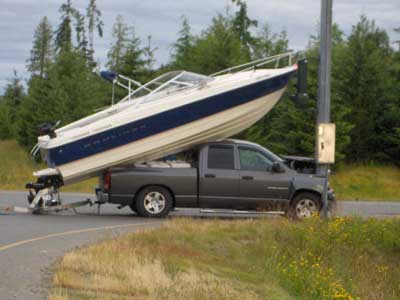 Do not forget to tie your boat down 