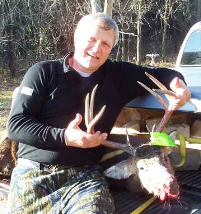 Harry Gordy harvests this nice 8 point buck in Northern Eau Claire County with his bow this week.