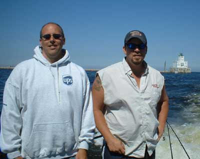 John Begorath and his son with a couple of nice Chinooks