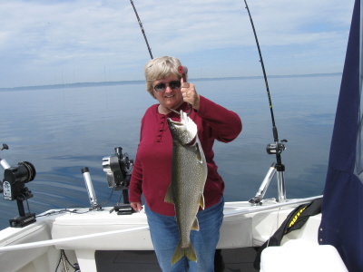 Nita and a 11 pound 4 ounce Lake Trout