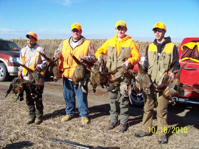 BHS Demons trap shooters - Pheasant Hunting Trip to South Dakota